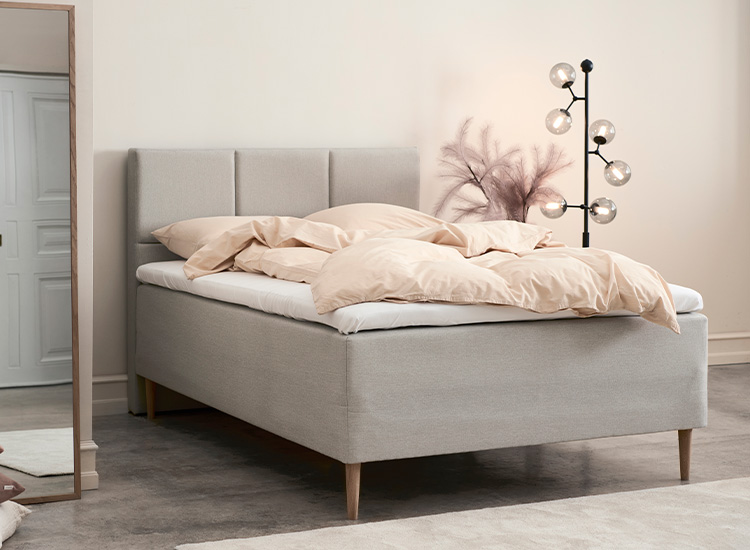 ZensiZone Luksus boxmadras 140x200 inkl. topmadras - Antracit