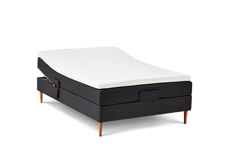 ZensiZone Luksus elevation 140x200 inkl. topmadras - Antracit