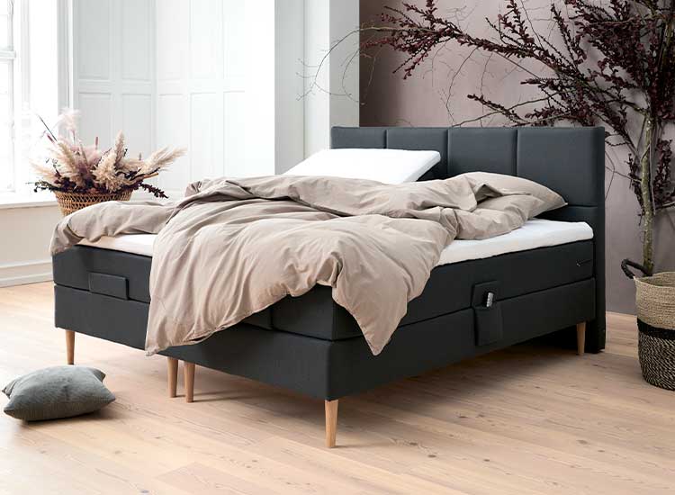 ZensiZone Basic elevation 180x210 med topmadras - Antracit
