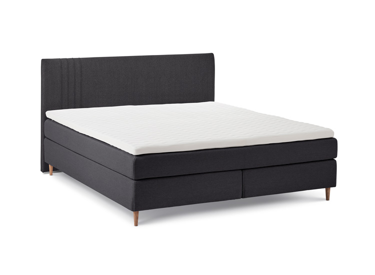 ZensiZone Premium kontinentalseng 210x210 inkl. topmadras - Antracit