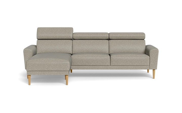 Michigan sofa med chaiselong - Grå - L:259 cm