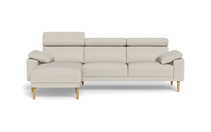 Michigan sofa med chaiselong - Grå - L:259 cm
