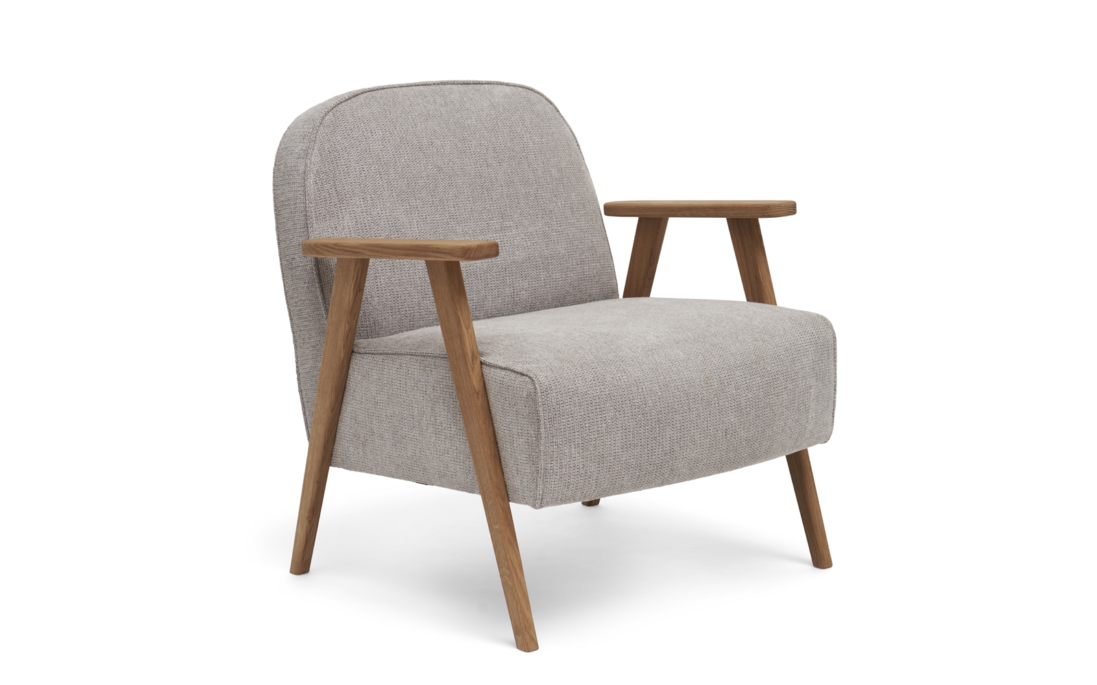 Diva loungestol med arm - Grå
