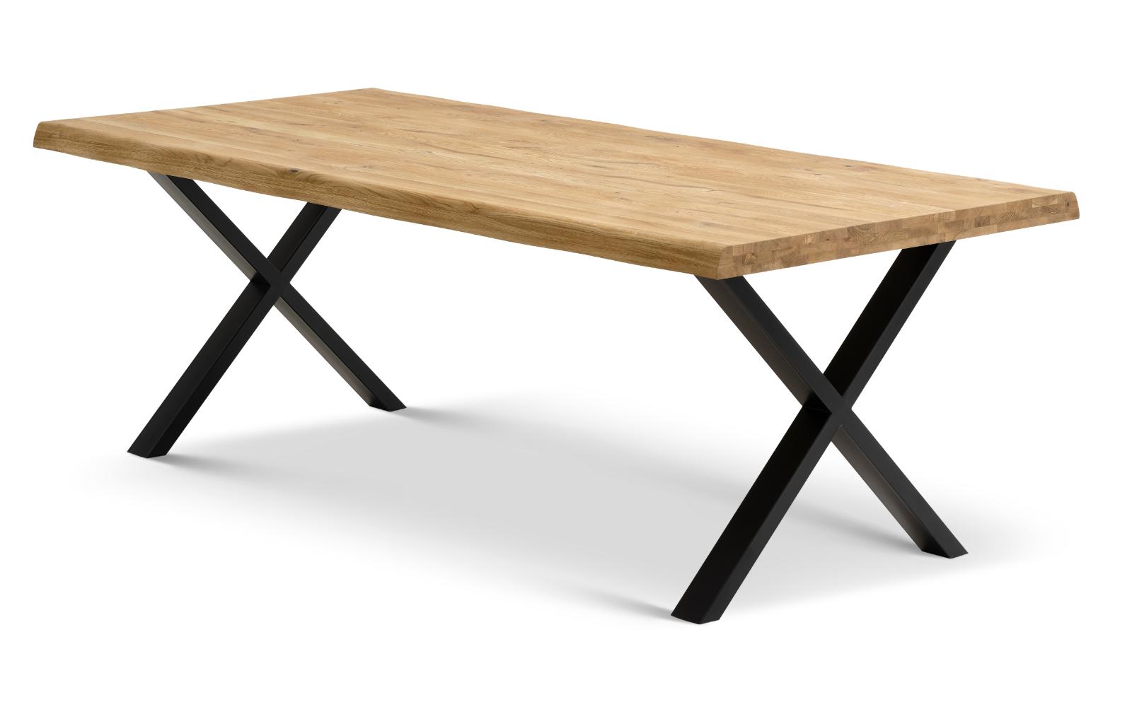 Heimdal spisebord L220 - Eg - Massiv træ (100x220x75 cm.)