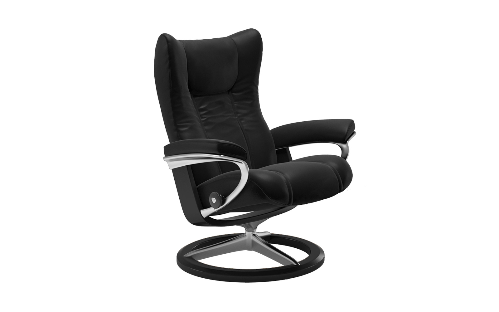 Stressless Wing lænestol med Signature stel - Sort