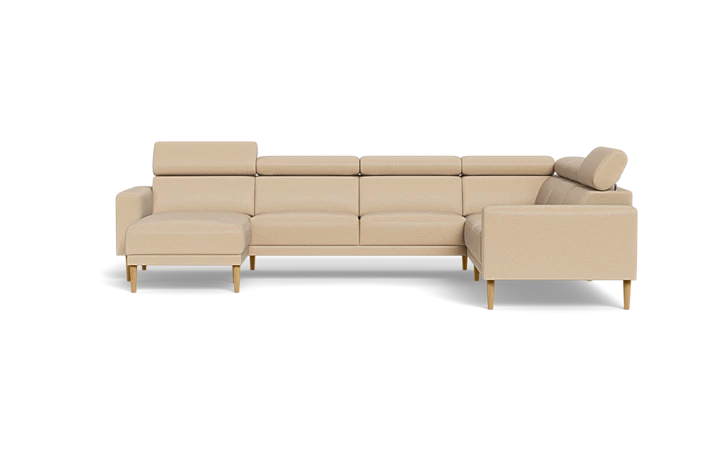 Michigan hjørnesofa med chaiselong - Beige - L:338 cm