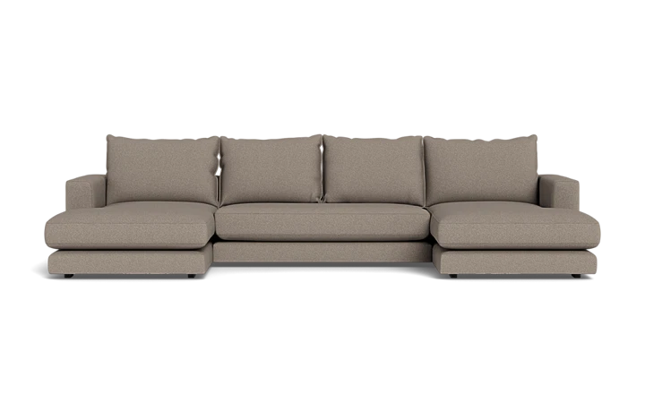 Cozy sofa med chaiselonger - Grå - L:360 cm