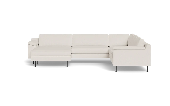 Houston hjørnesofa med XL chaiselong - Hvid - L:331 cm