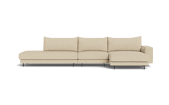 Samba Double Day sofa med chaiselong og open end - Beige - L:365 cm