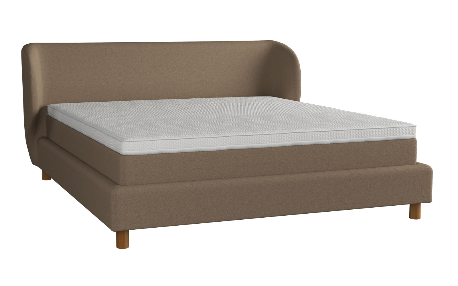Amour Monaco seng 160x200 inkl. topmadras - Brun
