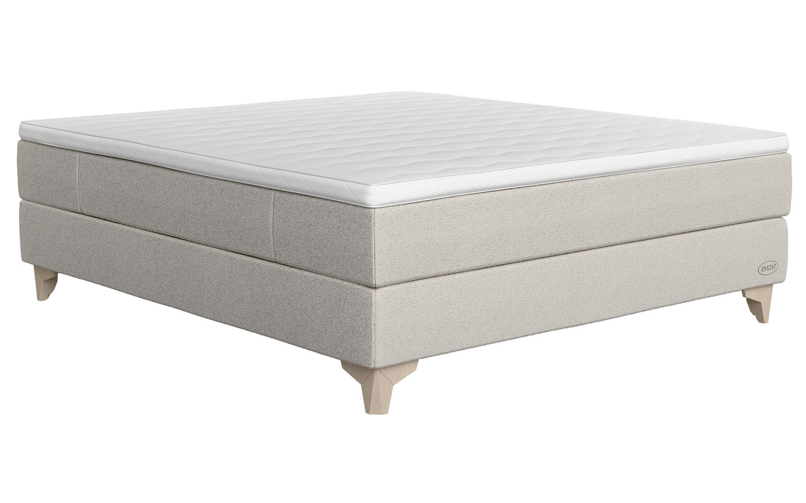 Jensen Prestige kontinentalseng 210x210 inkl. topmadras - Beige