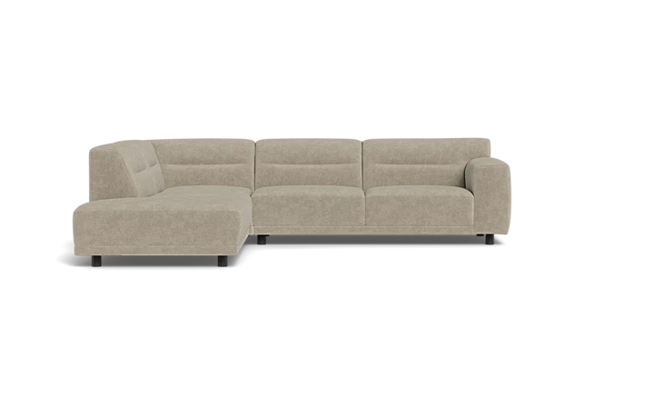 Markaryd sofa med open end - Brun - L:286 cm