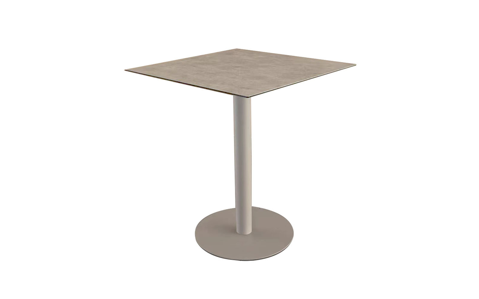 Nivå cafébord med hærdet glas bordplade - Nonwood (61x61x74 cm.)