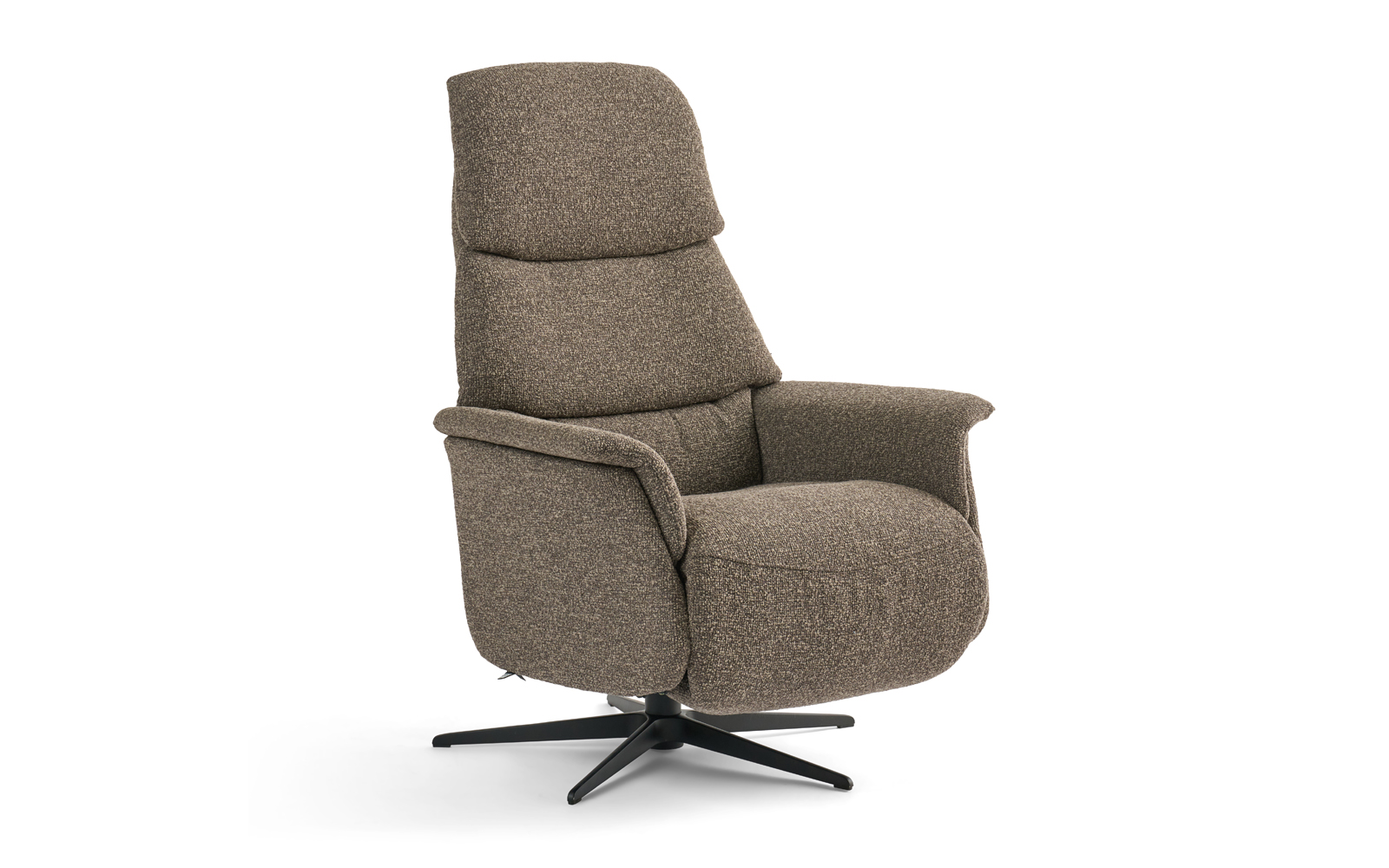 Scala Comfort 8400 lænestol med indbygget fodskammel - sort