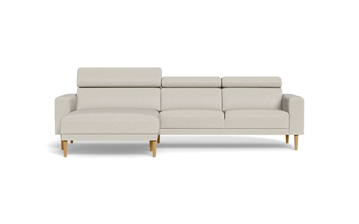 Michigan sofa med XL chaiselong - Grå - L:294 cm