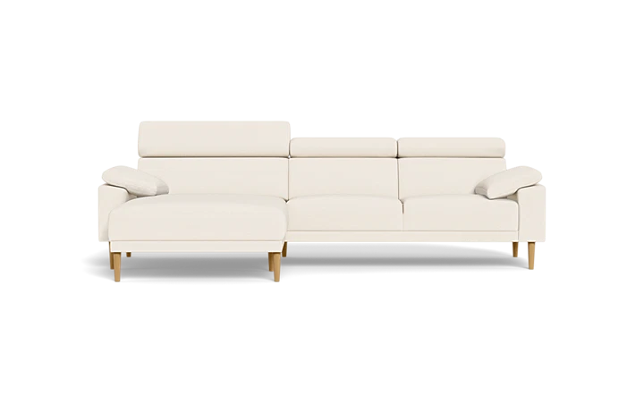 Michigan sofa med XL chaiselong - Hvid - L:294 cm