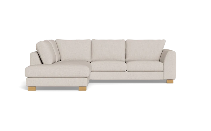 Halifax sofa med open end - Beige - L:277 cm