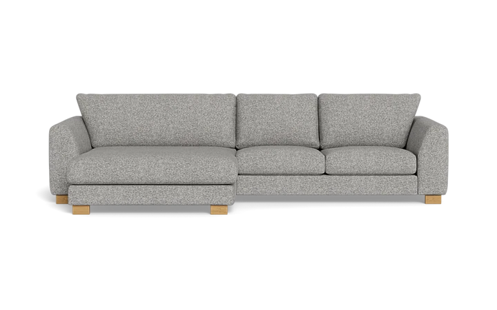 Halifax sofa med chaiselong - Grå - L:320 cm