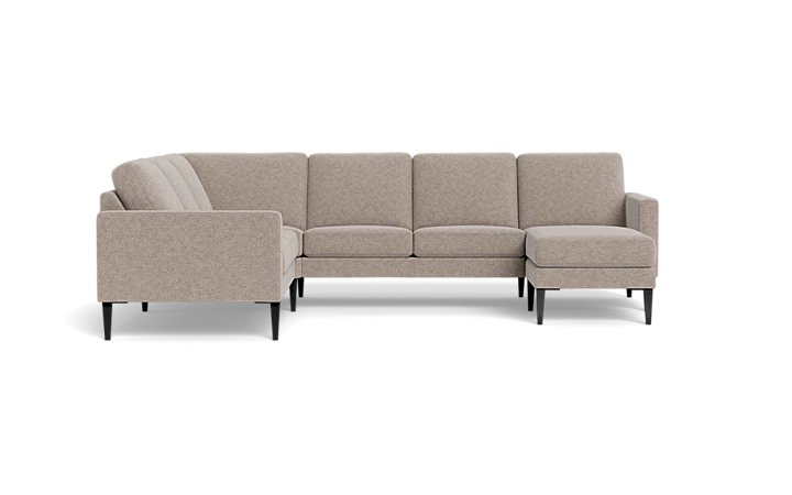 Galaxy hjørnesofa med chaiselong - Beige - L:216 cm