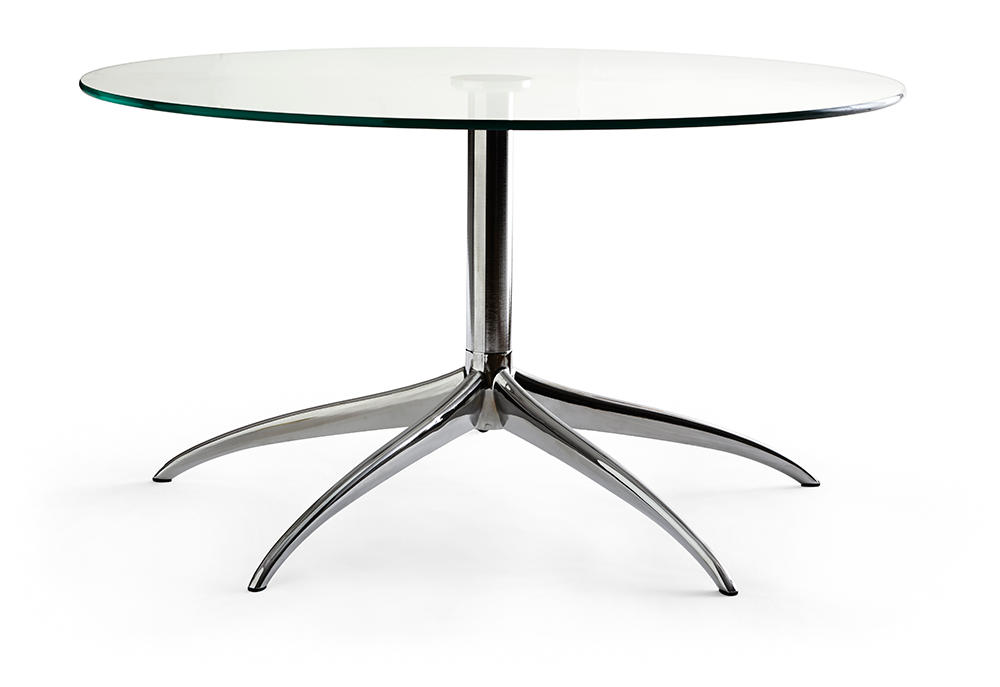 Stressless Urban L sofabord - Grå - Glas/Aluminium (90x90x48 cm.)