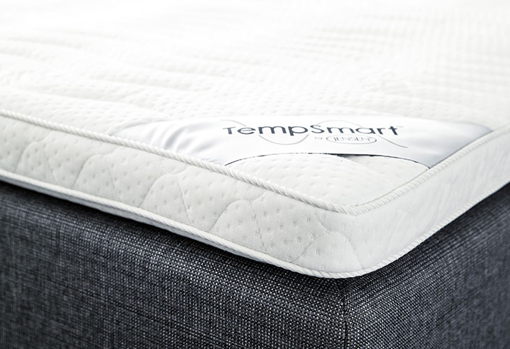 Jensen tempsmart topmadras med 50 mm latex - Hvid
