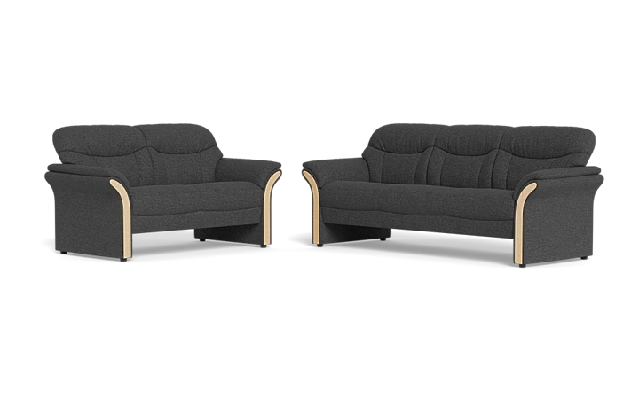 Nordisk komfort Chicago 2125 3+2 pers. sofa - Mørkegrå