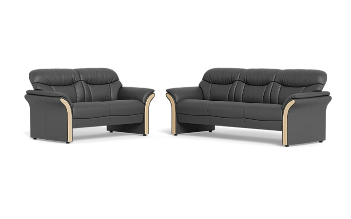 Nordisk komfort Chicago 2125 3+2 pers. sofa - Antracit