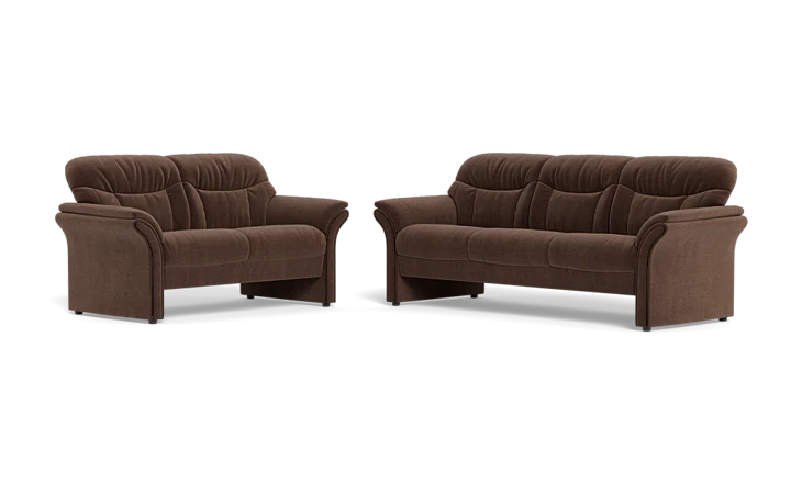 Nordisk komfort Chicago 2125 3+2 pers. sofa - Brun