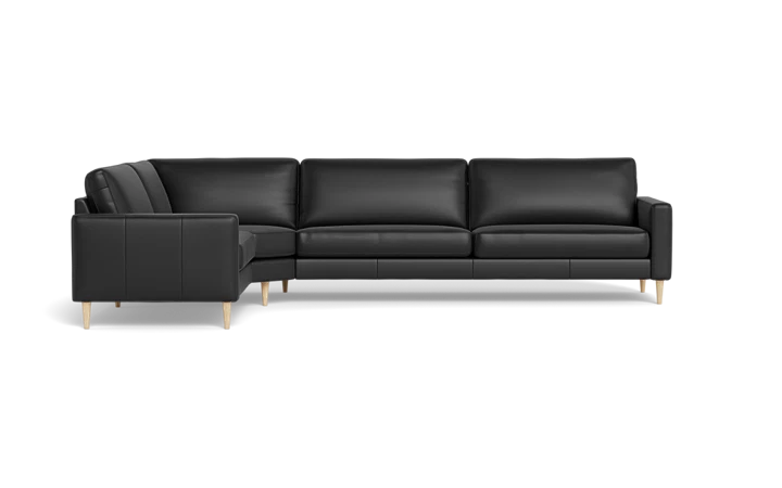 Symfoni 2018 hjørnesofa - Sort - L:329 cm