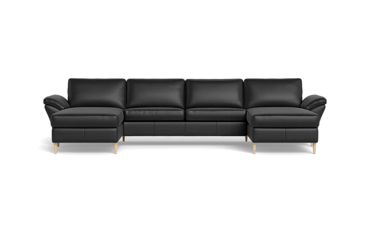 Symfoni 2019 sofa med chaiselonger - Sort - L:402 cm