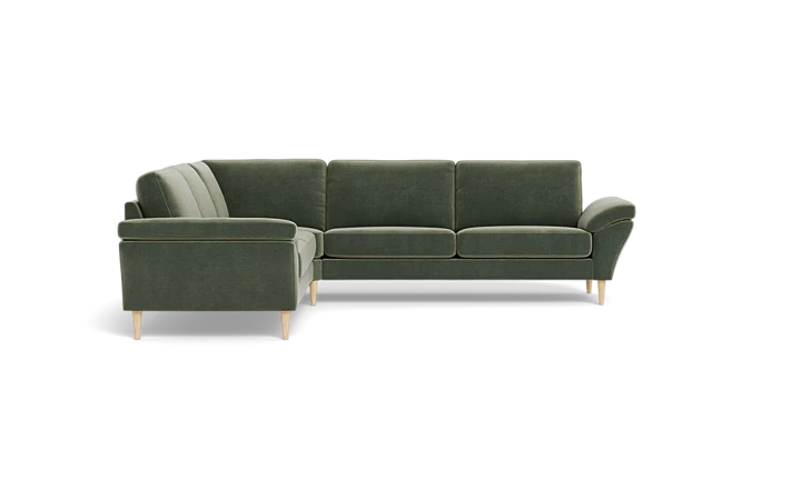 Symfoni 2018 hjørnesofa - Mørkegrøn - L:251 cm