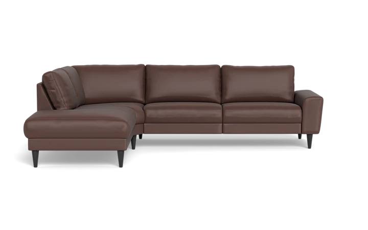 Stamford 2600 sofa med open end - Brun - L:252 cm