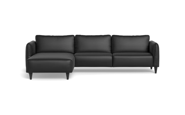 Solution 2701 sofa med chaiselong - Sort - L:302 cm