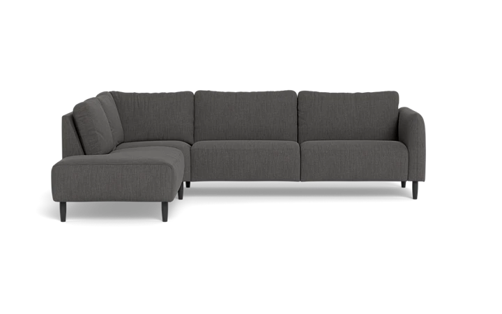 Solution 2701 sofa med open end - Mørkegrå - L:288 cm