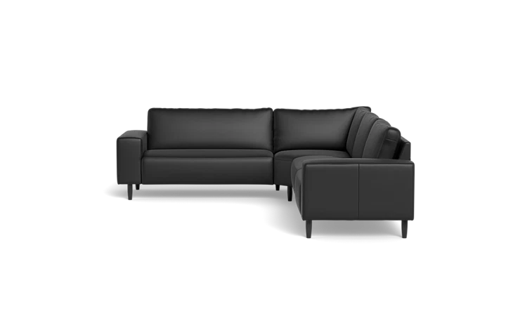 Solution 2701 hjørnesofa - Sort - L:310 cm