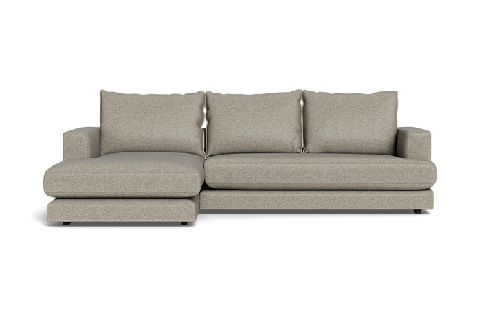 Cozy sofa med chaiselong - Grå - L:276 cm