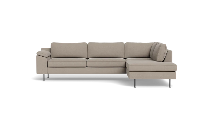 Houston sofa med open end - Beige - L:276 cm