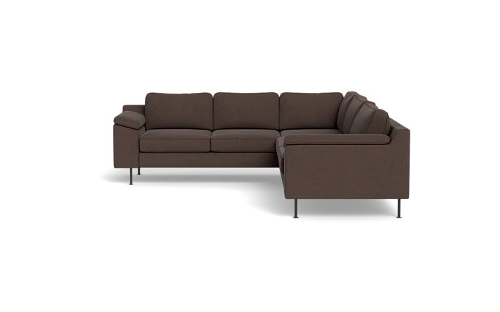 Houston hjørnesofa - Brun - L:291 cm