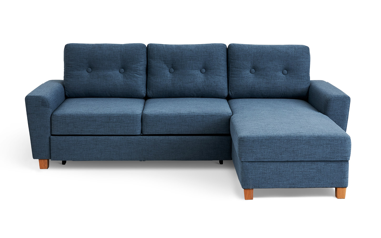 Als Exclusive sovesofa med chaiselong - Blå - L:229 cm