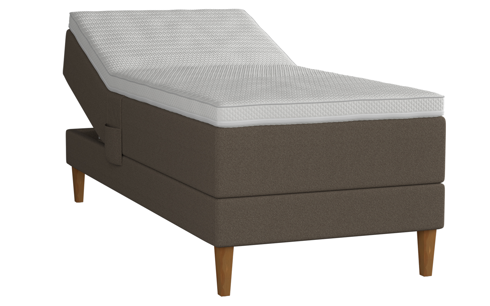 Amour boxelevationsseng 80x210 inkl. topmadras - Grå