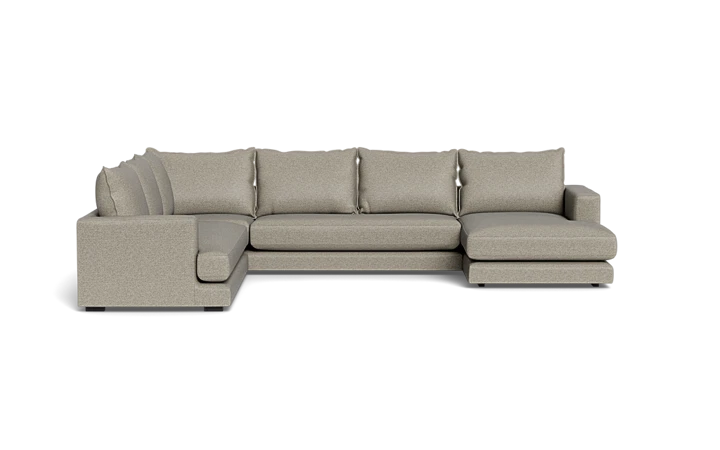 Cozy hjørnesofa med chaiselong - Grå - L:360 cm