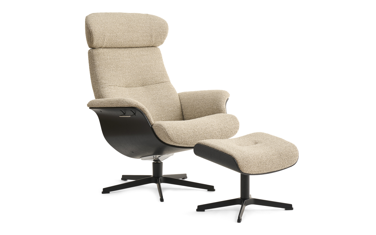 Conform TimeOut Large lænestol og fodskammel - Beige