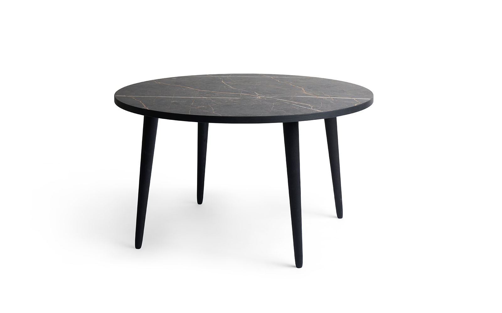 Freestyle sofabord Ø80 - Grå - Laminat (80 cm.)