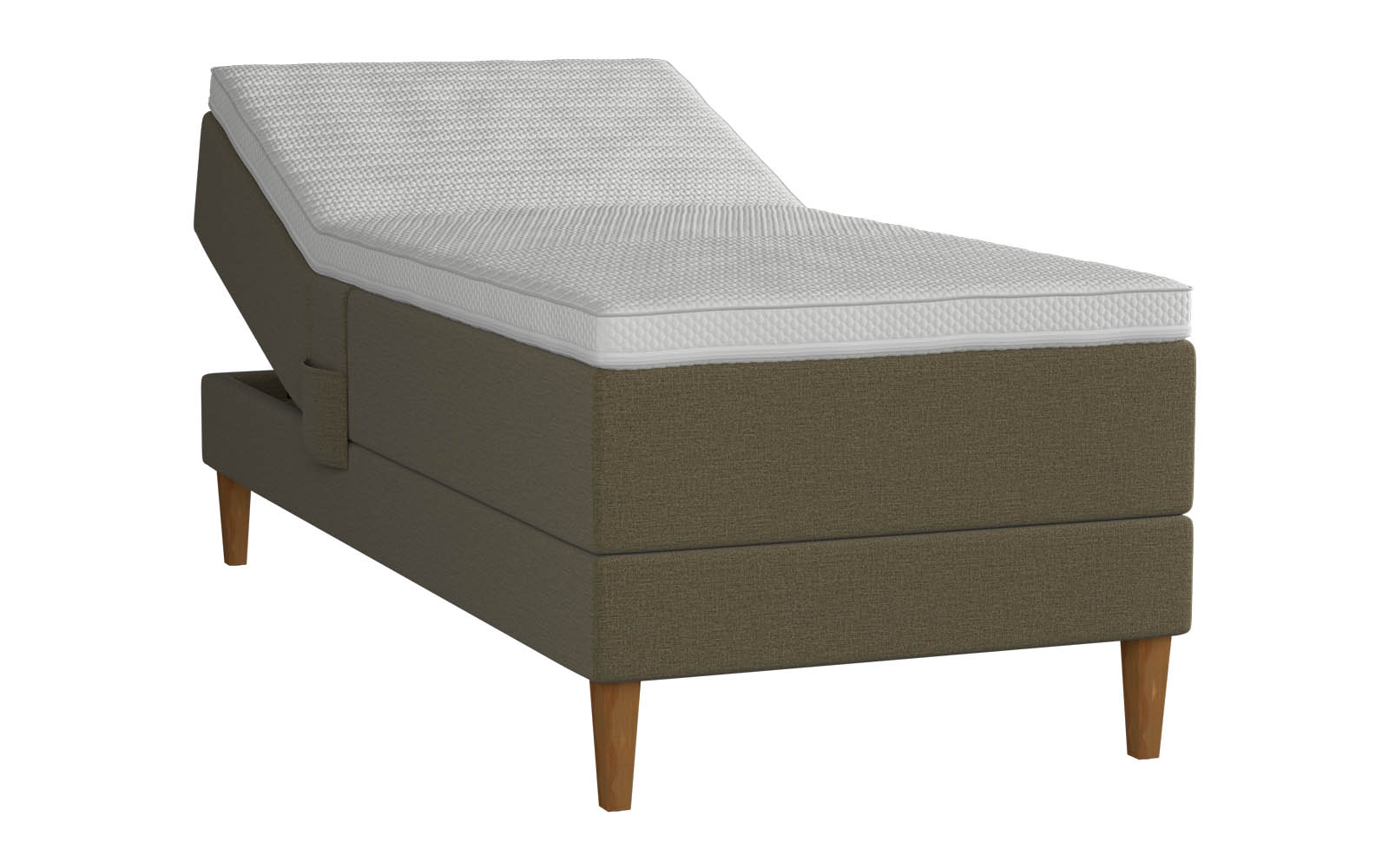 Amour Duo Comfort boxelevationsseng 90x210 inkl. topmadras - Mørkegrøn