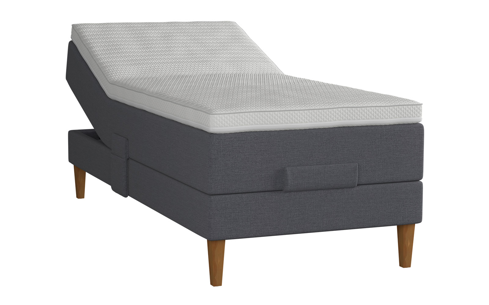 Amour Duo Comfort elevationsseng 90x210 inkl. topmadras - Blå