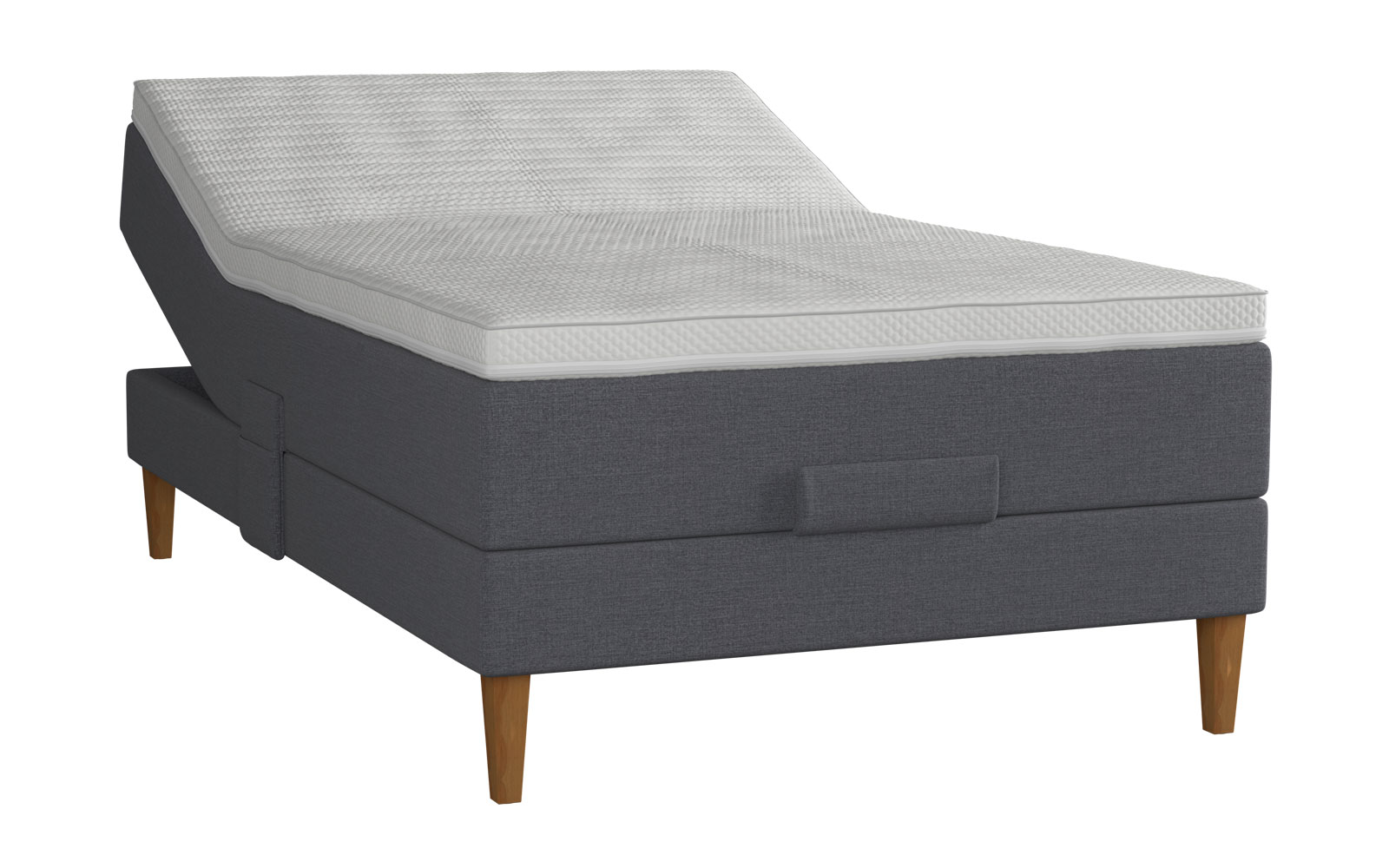 Amour Duo Comfort elevationsseng 120x200 inkl. topmadras - Blå