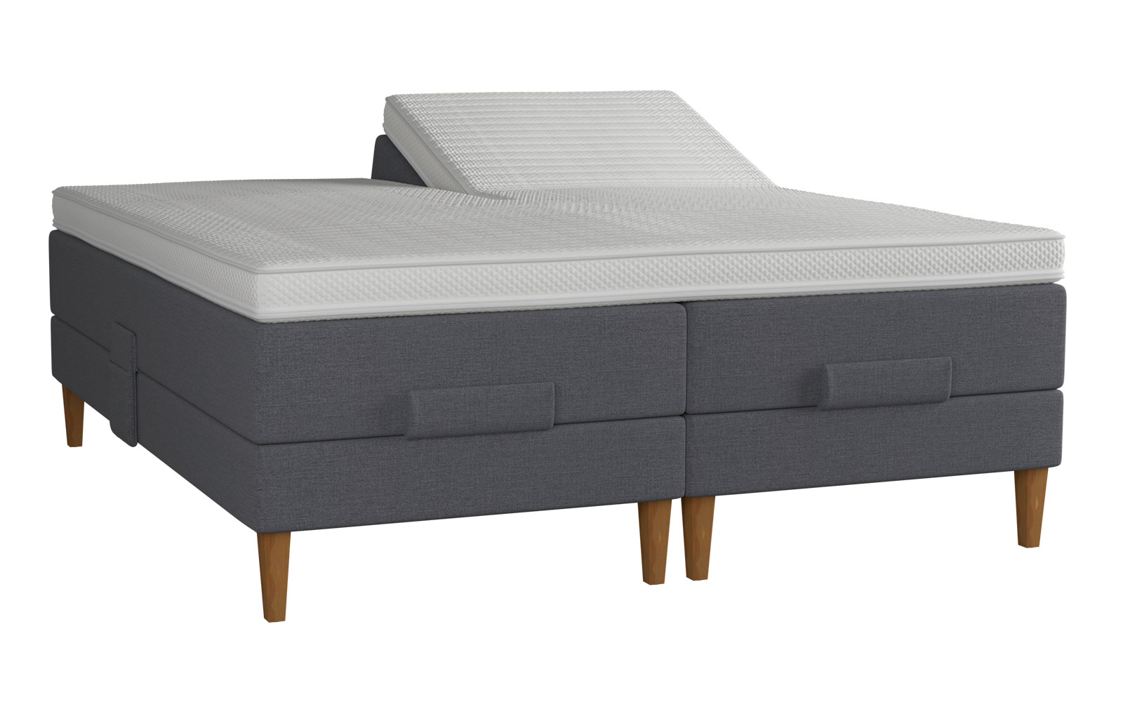 Amour Duo Comfort elevationsseng 180x210 inkl. topmadras - Blå