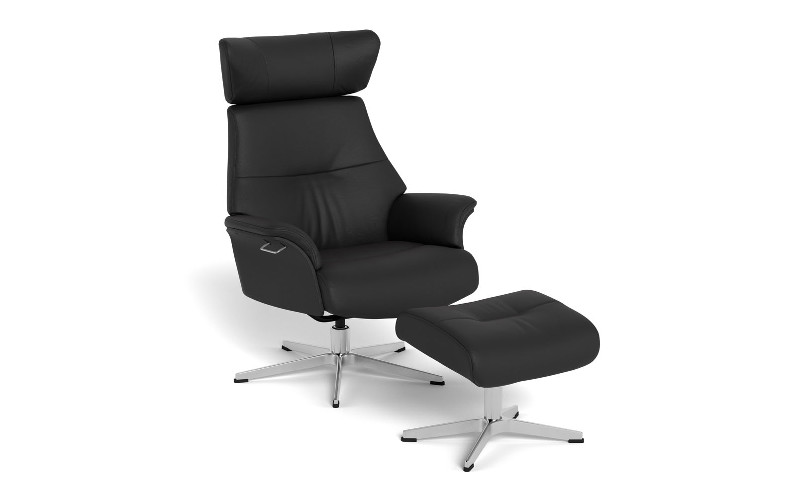 Conform Air lænestol og skammel - sort